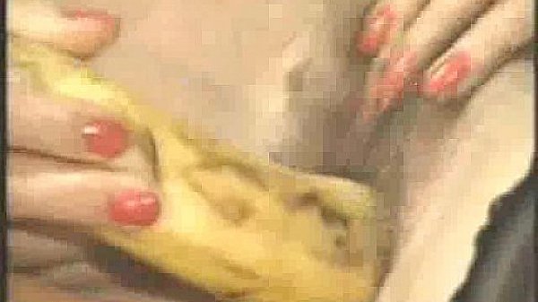 Horny house wife fucking with fruits