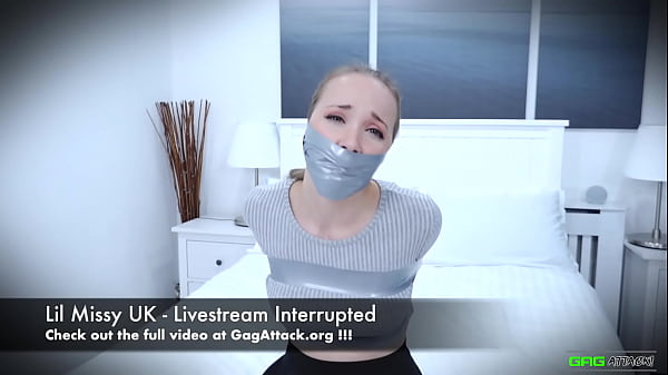 Blode captured bound and gagged while sitting on laptop
