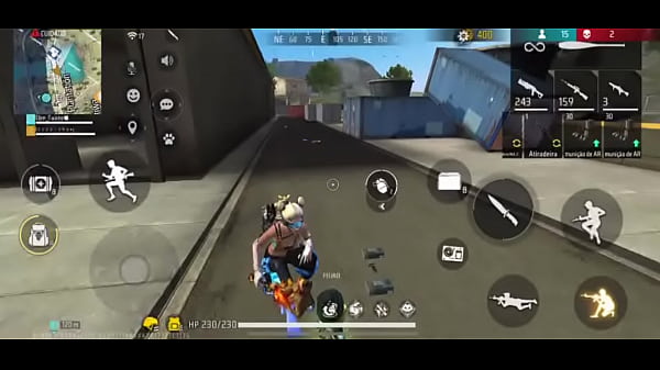 Fodendo novinha no free fire sem d&oacute; enquanto ela joga  na casa do irm&atilde;o