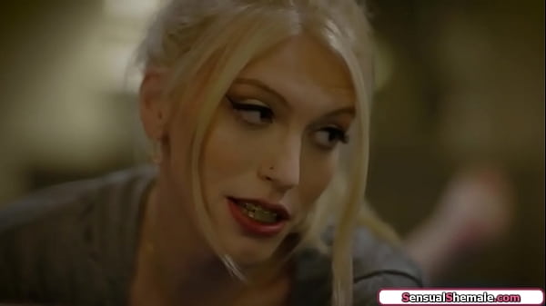 Trans stepsister Izzy Wilde gets horny helping stepbrother with a sex assignment and they kiss.The small tits tgirl sucks his dick and is barebacked