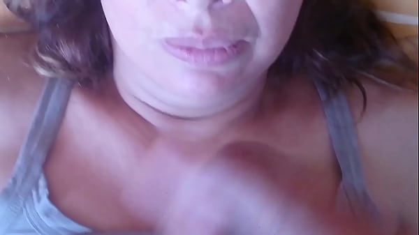 I cum in the mouth and face of the beautiful stepmother, full cum in her pussy, ass and tits