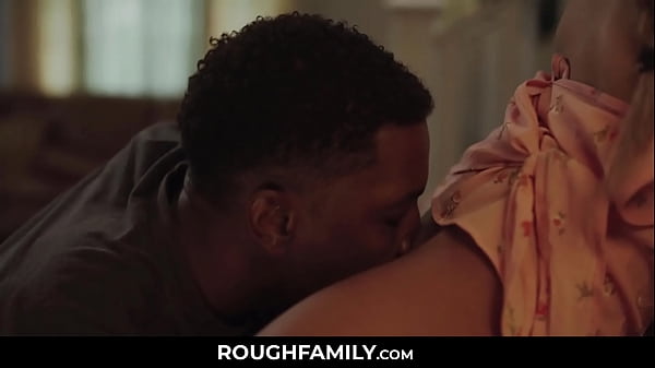 Black Step Daddy Bangs his Flat Stepdaughter  