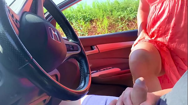 Road Voting MILF Pays with Anal and rides on with sperm in the rectum