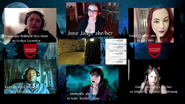 Season 1 Episode 3 Monsters U TTRPG with Cassie Cummings, Girlbot Div, Dominique Delerium, Violet October, RickyxxxRails