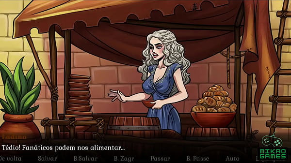 Jogo parodia de Game of Thrones ep 2 Dany vai dar Alimentos ou grandes peitos ao povo?