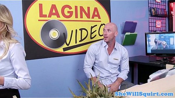 Busty squirter babe tasting his juice