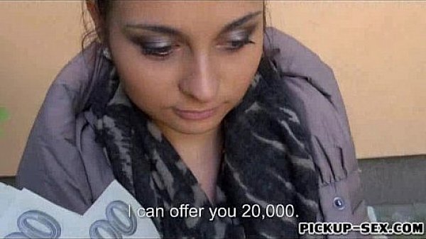 Czech girl Ashley Woods flashes tits and pounded for cash