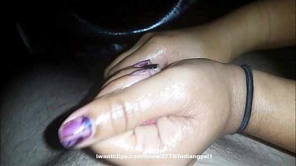 Amazing Interracial Handjob In Car