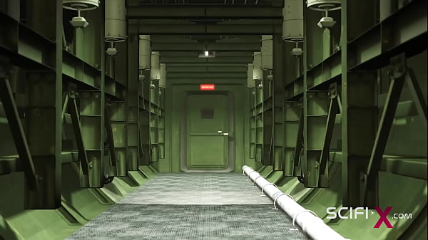 Sci-fi sex android fucks hard a sexy girl in the bunker