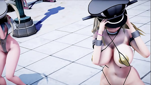 Kancolle MMD bismarck glaf Eleven rave girl