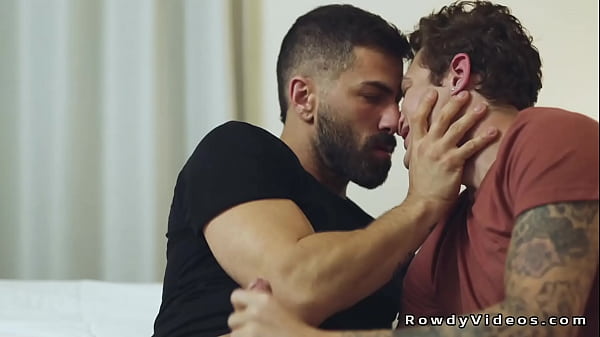 After has been reeleased from prison criminal Adam Ramzi meets his partner Jayden Marcos and gets hot blowjob then anal fucks his tattooed lover