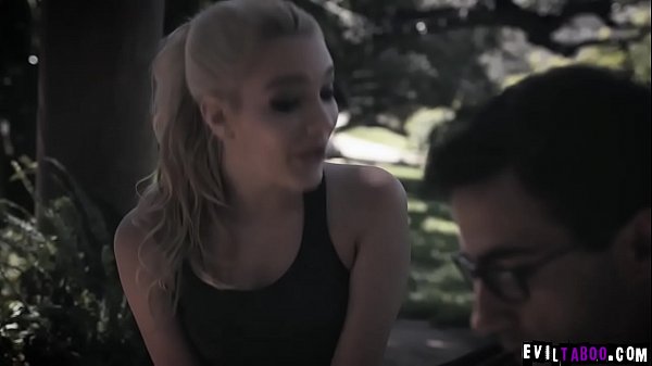 Flirty teen got pregnant by nerdy stepbro