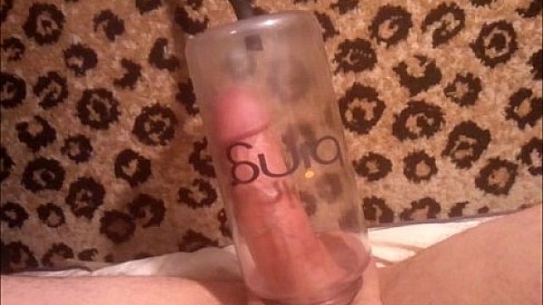 Playing with my home made penis pump