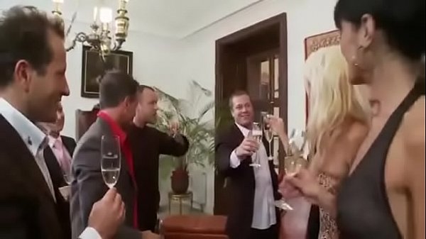 Sarah Twain And Her Sexy Girlfriends Get A Hard Fucking At An Orgy  