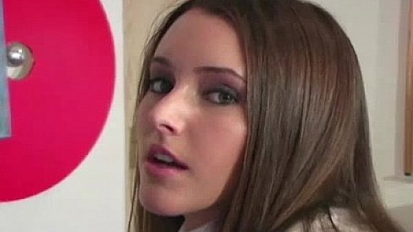 Incredible beautie in partyhose strips