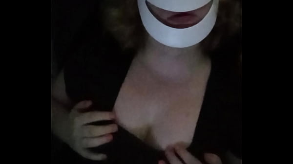SFW SexualContent rubbing her big tits through clothes