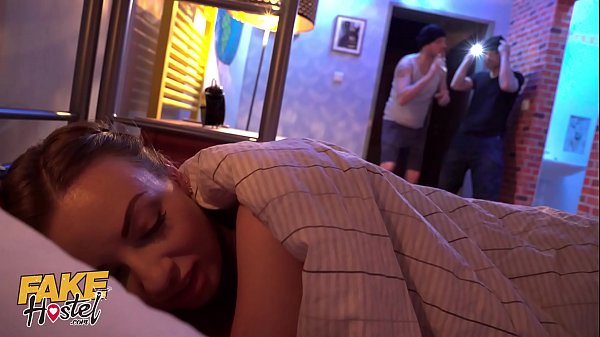 Fake Hostel teen female dp by two big dicks  