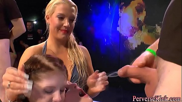 Cum face ho guzzles piss