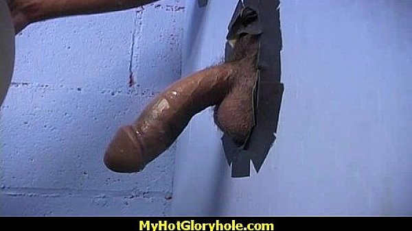 Horny Lady Enjoys Gloryhole Cocksucking Interracial 24 