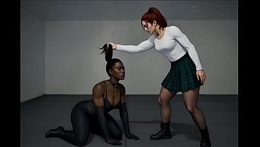 Female Wrestling Ebony vs Asian, Ebony Dominated, Muscle Girl Dominated, Dominatrix Loses, Pantyhose Ryona, Bbw