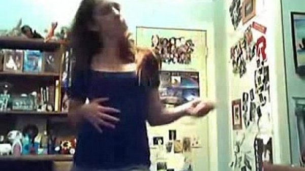 Cute Hot Teen Strips Then Fingers Her Pussy