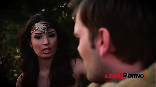 Super sexy Wonder Woman Anissa Kate spreads her hot legs for intensive fuck GP257