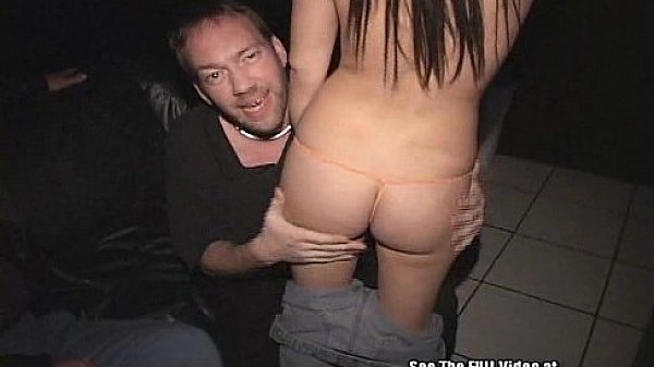 Shy ninteen year old Sierra pleasing an entire theater of men