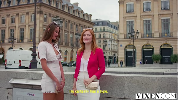VIXEN Naughty babes share hard cock  