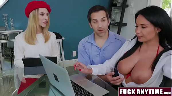 Stepdaddy Fucks His Stepdaughter and Her Teacher 