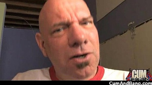 Black chick deepthroats a group of white studs and gets rewarded with cum 20