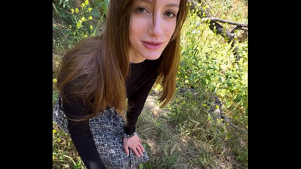 POV Hiking Trail Blowjob w/Petite Romanian Cutie Nadia Noja [Partial Video]