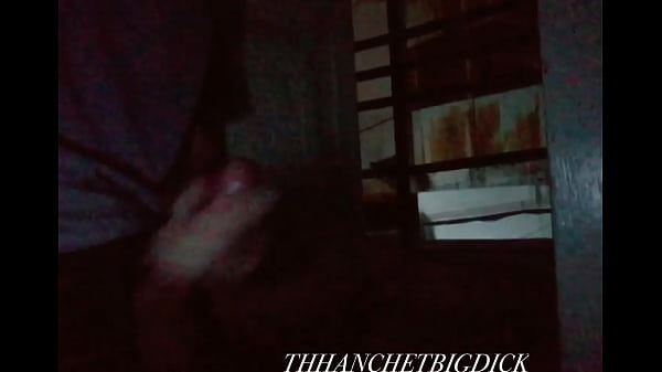 Masturbation at door  