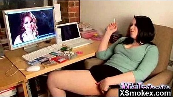 Sexy Smoking Beauty Secretly Screwed