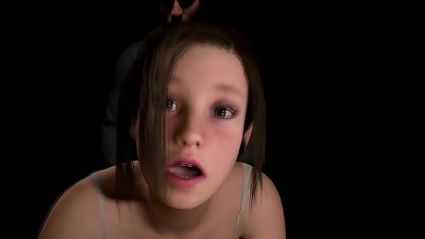 Girl takes it from the back.