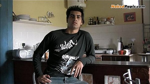 Cute Latin Top gets his ass played with and jacks off 