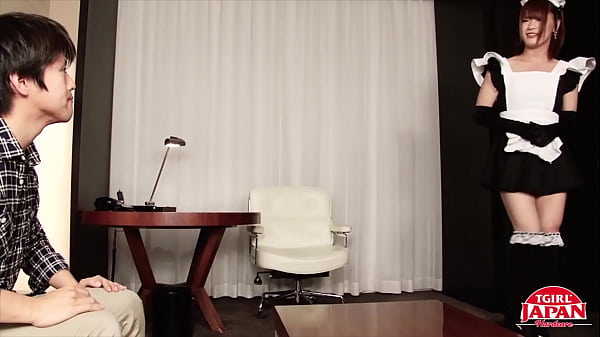 TGIRLJAPANHARDCORE: Ladyboy cleans her boss's house and ends up sucking cock and getting ass fucked 