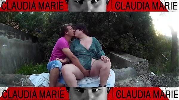 The fat woman's pussy wants war in a ditch in the country. Look what a whale woman is dirty 