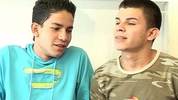 Latin twinks plowing each other&rsquo;s asses in office