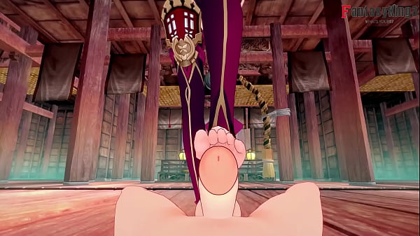 Kuki Shinobu sucking feet and hand pov