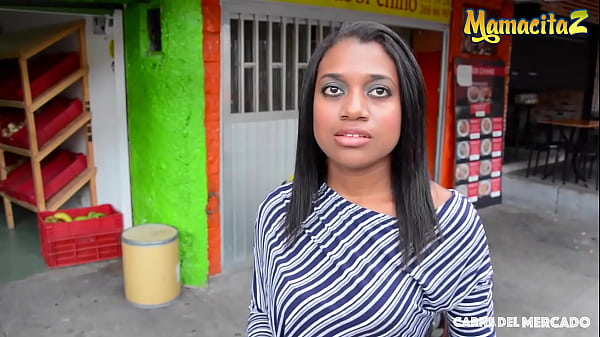 CARNE DEL MERCADO - Luisa Chocolate - Amateur Colombiana Fucked From Behind By Craving Pedro