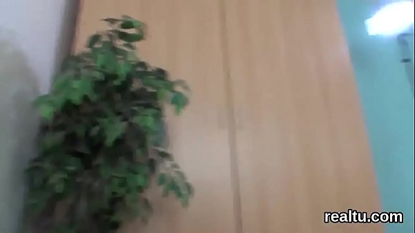 Exquisite czech kitten is tempted in the hypermarket and poked in pov