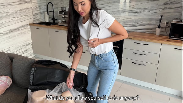 Naughty Delivery GIRL Handles Tantaly Package Roughly And Lets Me Fuck Her Tight Pussy