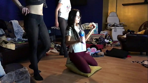 Sexy and Hot College Girls Lesbians throw a House Party in Short Skirts and Tiny Thongs 