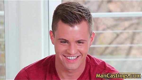 Pretty face hunk Tommy blows hard boner gays