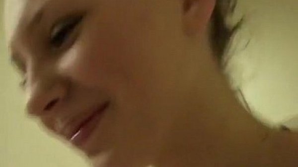 Bikini girl gets cum in her filthy mouth