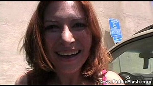 Public flashing ginger04