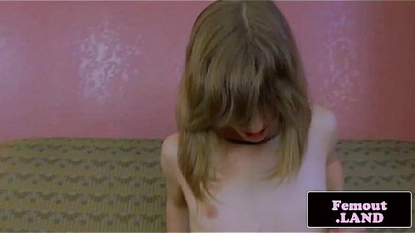 Amateur white tranny shows her stiff cock