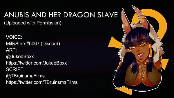 Anubis Roleplay with her slave JOI