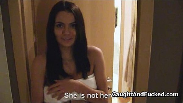 Fucking the busty roomie after shower