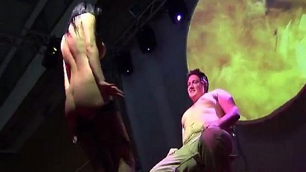 Alexandra teases a guy on stage  